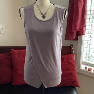 dusty lilac tulip asymmetrical top